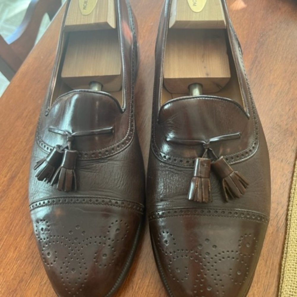Mezlan Hauana Cuoio Tassel Leather Loafers Size 11